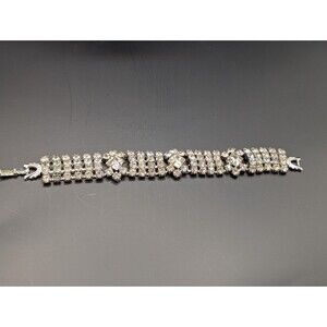 Gale Vintage Rhinestone Bracelet Signed